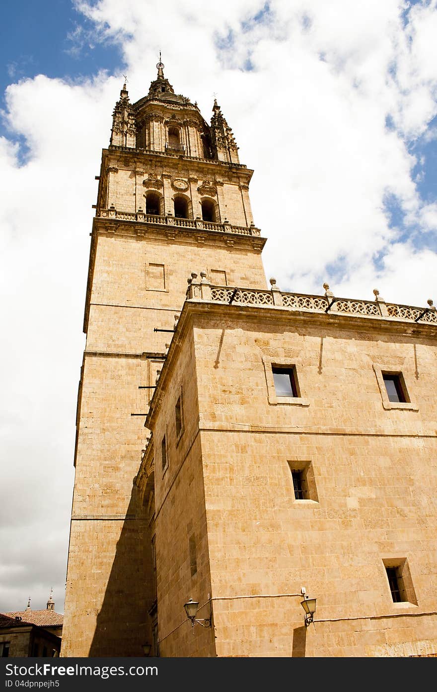 Tower of cathedral in Salamanca