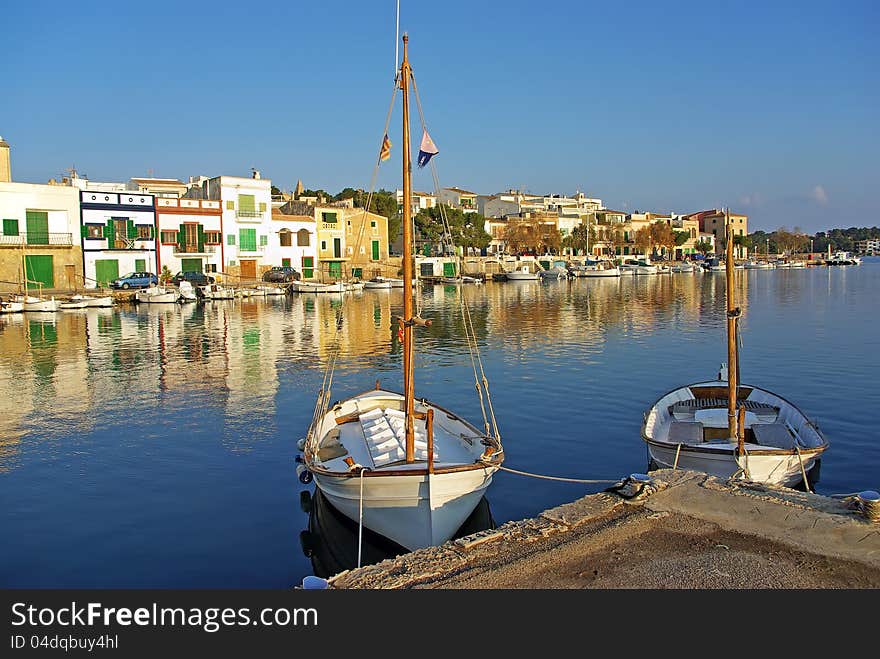 Porto Colom village in Majorca (Spain)