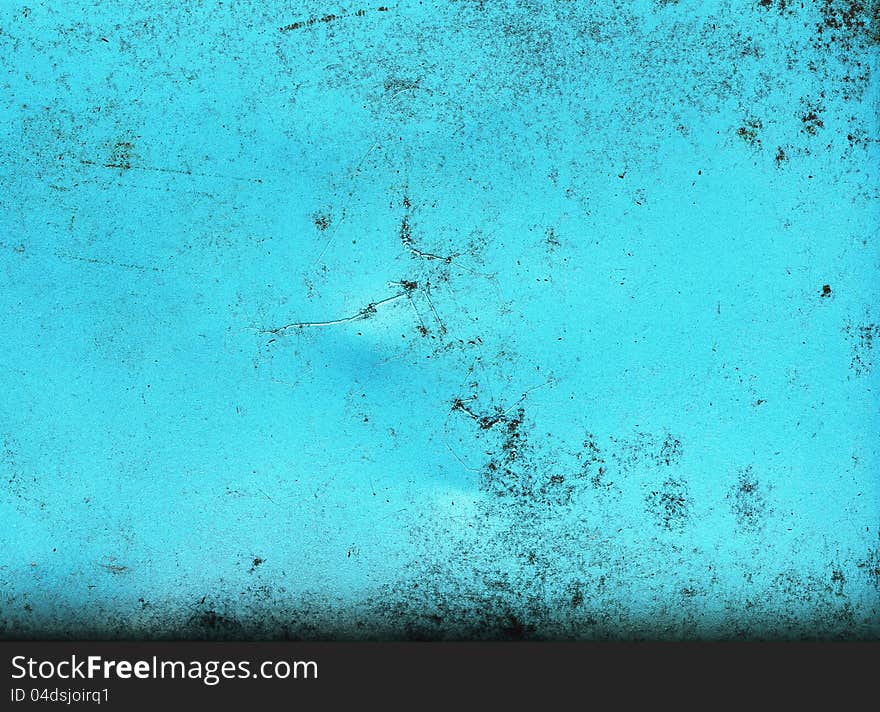 Pattern of blue rusty metal texture background