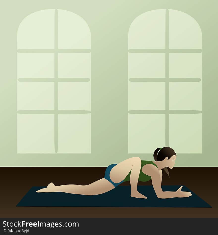 Lizard Pose&x28;Utthan Pristhasana&x29