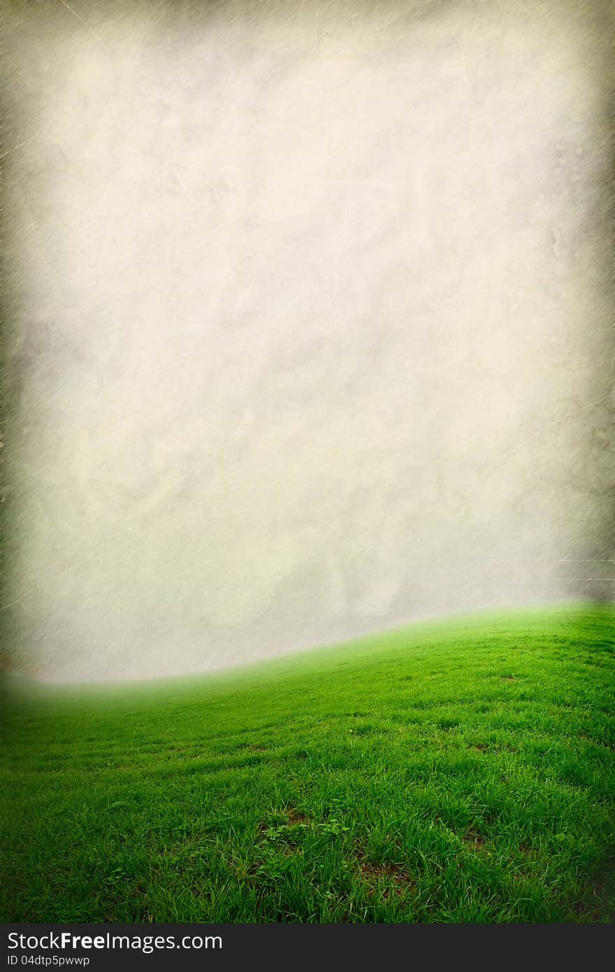 Paper texture and grass