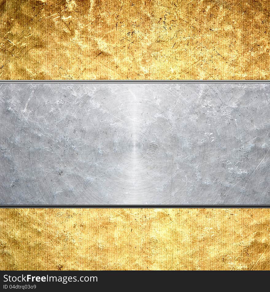 Brushed metal background, place for your content