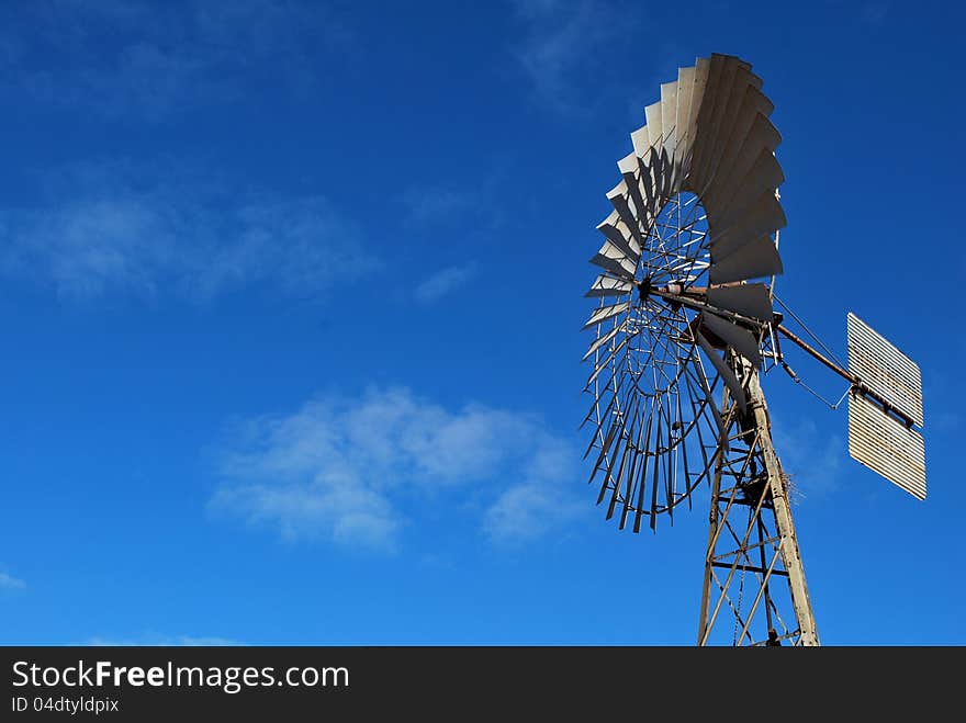 Windmill in the South Australian Outback. Windmill in the South Australian Outback