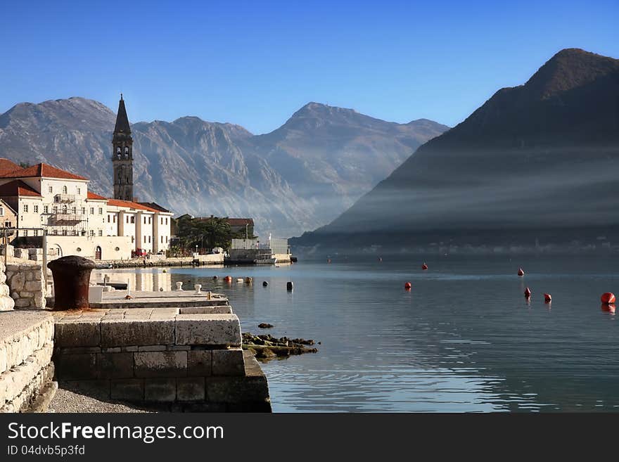 Perast village near Kotor, Montenegro