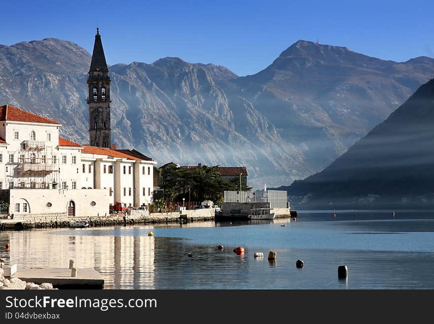 Perast village near Kotor, Montenegro