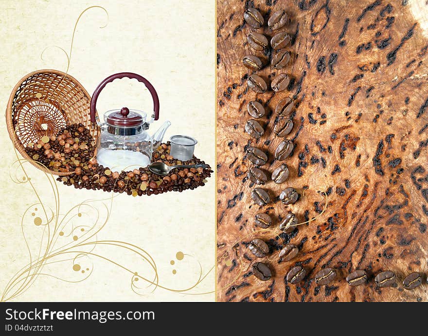 Coffee collage for your design. Coffee collage for your design.