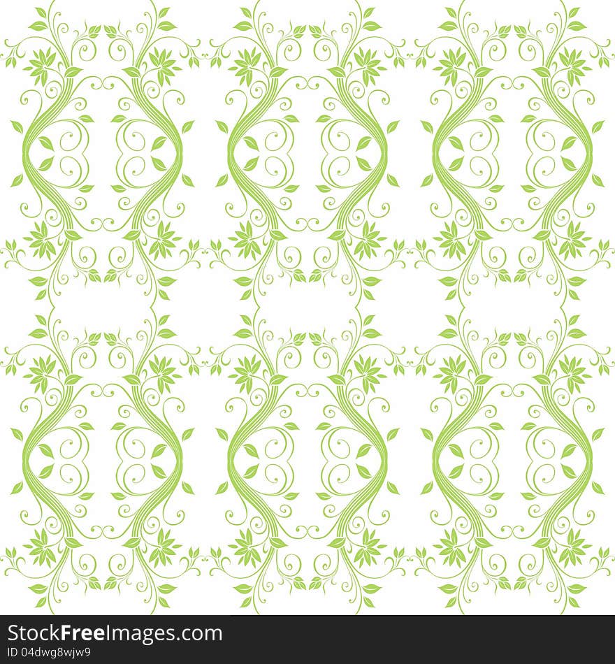 Abstract background of  seamless floral pattern