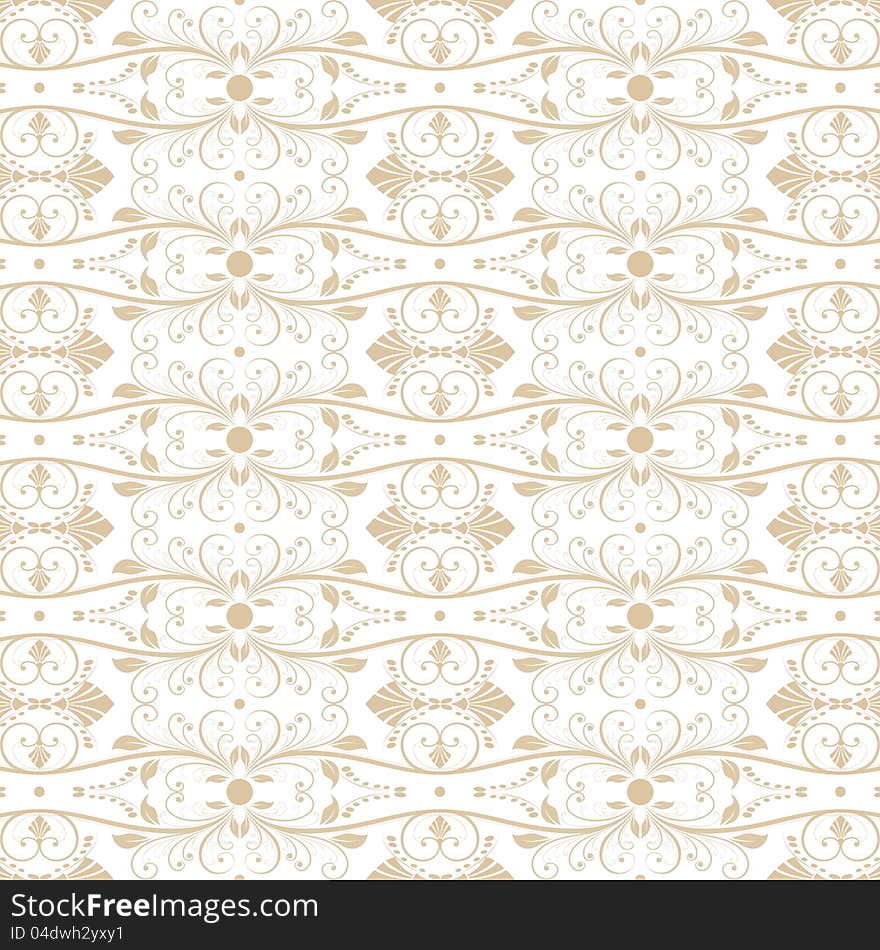 Beautiful background of seamless floral pattern