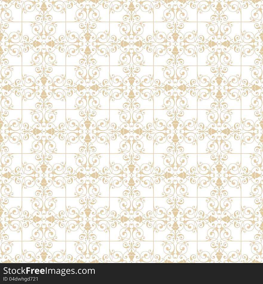 Beautiful background of seamless floral pattern