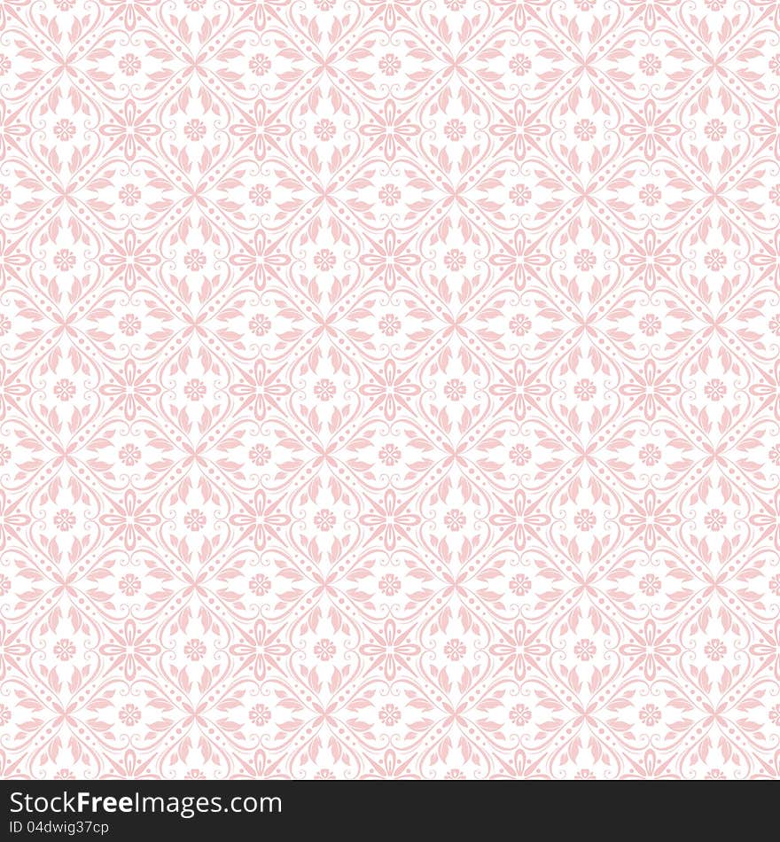 Beautiful background of seamless floral pattern