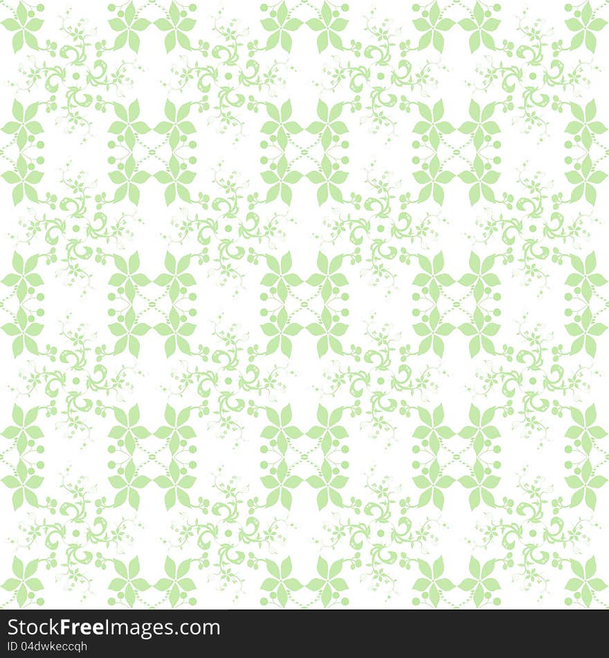 Beautiful background of seamless floral pattern