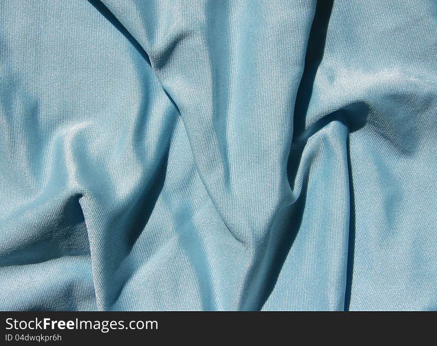 Blue cloth (synthetics, crumpled silk). Blue cloth (synthetics, crumpled silk)