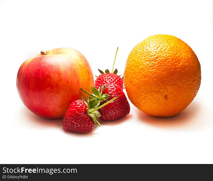 Fruits Isolated On White Background