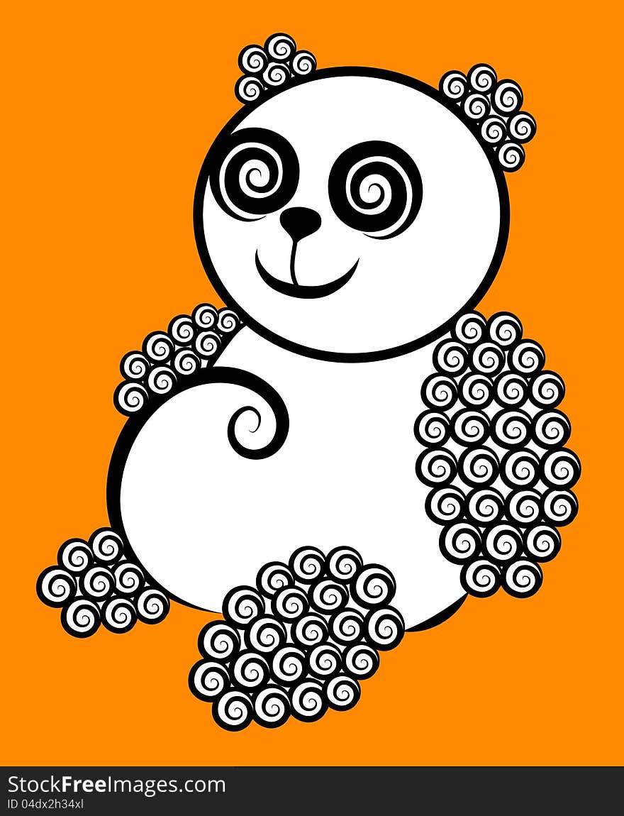 Panda Curl Decorative