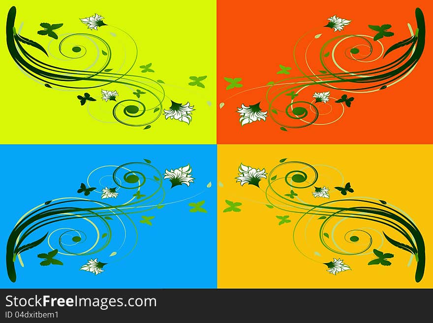 Collage of colorful abstract backgrounds. Collage of colorful abstract backgrounds