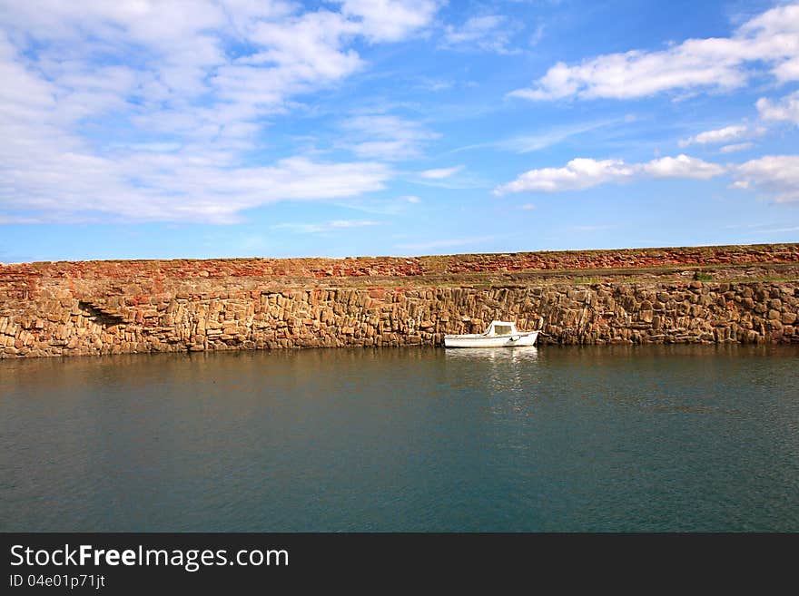 Old, Fishing Harbour In Dunbar, Scotland, UK