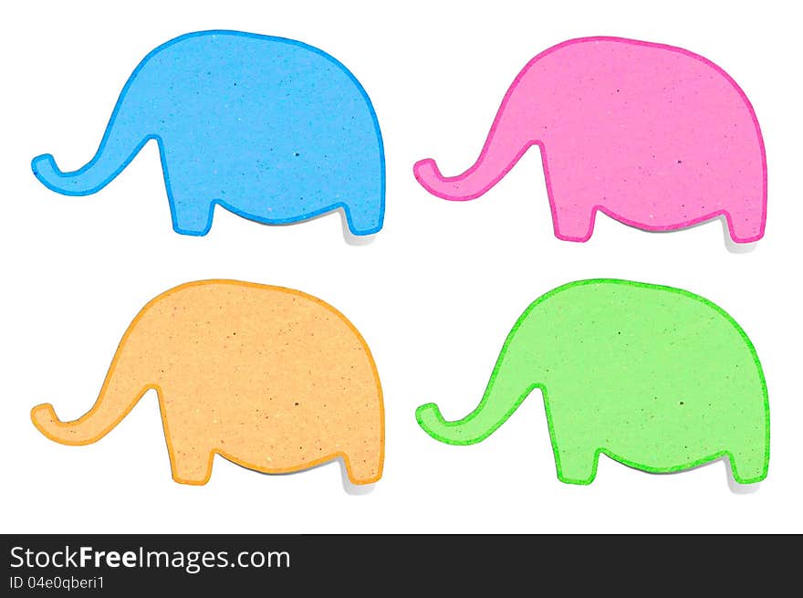 Elephant recycled paper craft stick