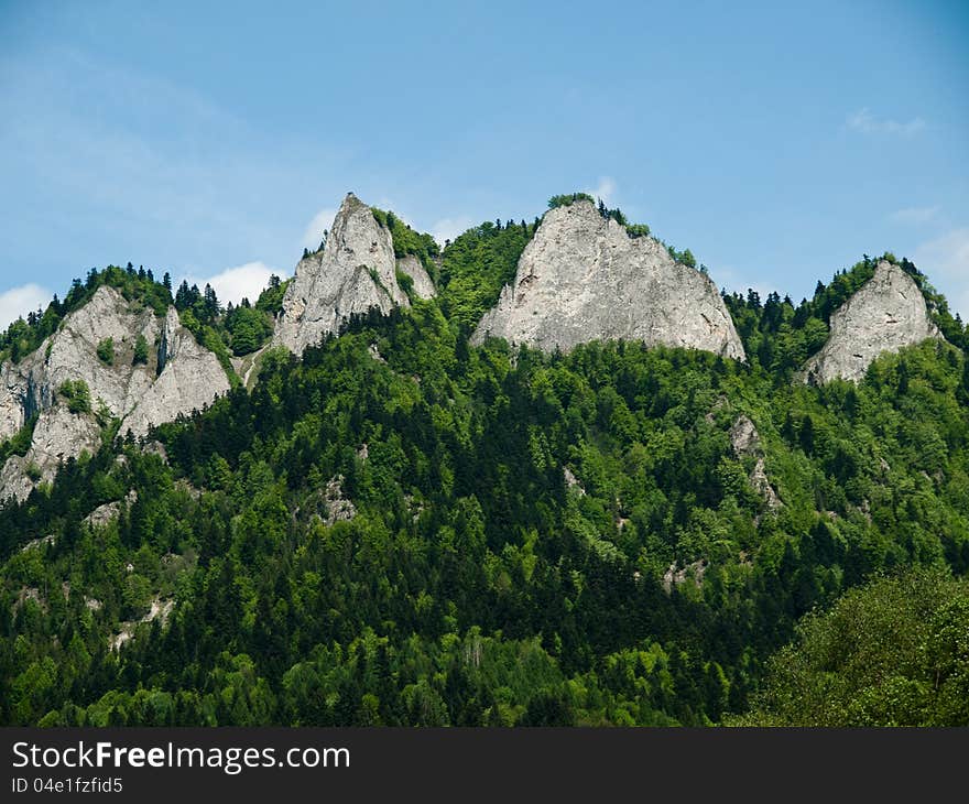 Trzy Korony-Pieniny Mountains in Poland. Trzy Korony-Pieniny Mountains in Poland