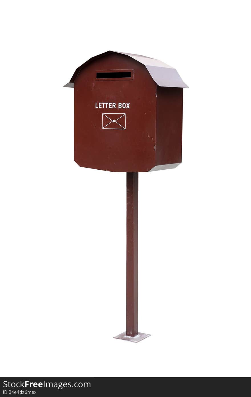 Mail box isolated on white background