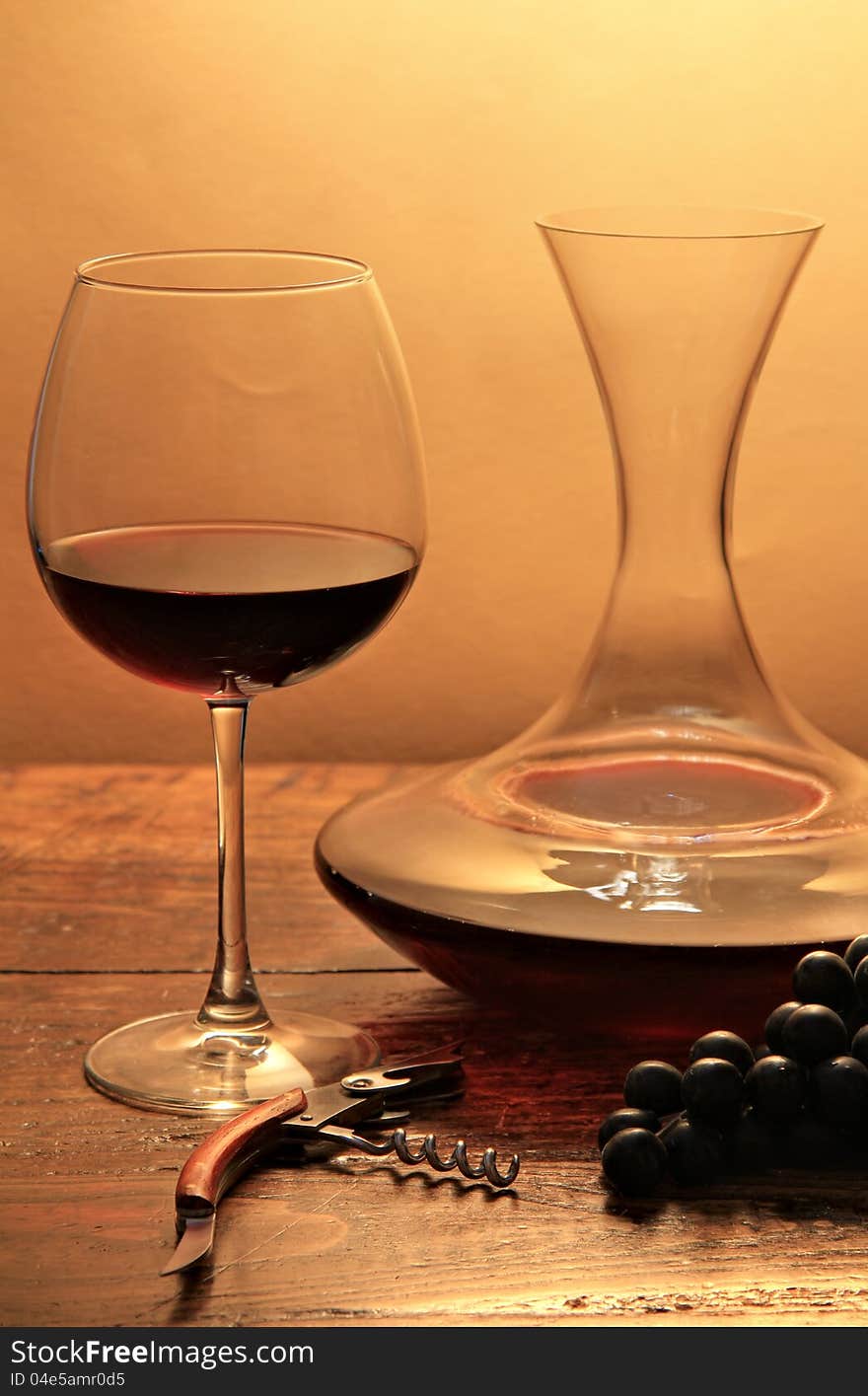 Wine Glass And Decanter