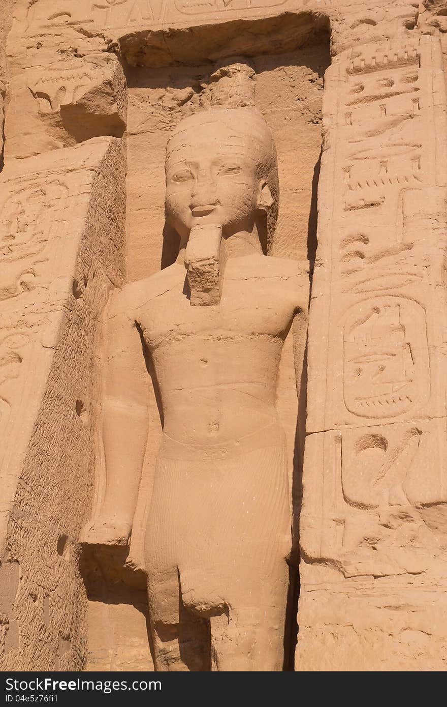 Statue Of Queen In Abu Simbel Temple &x28;Egypt&x29;