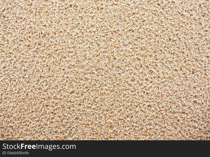 Background of sand on the beach