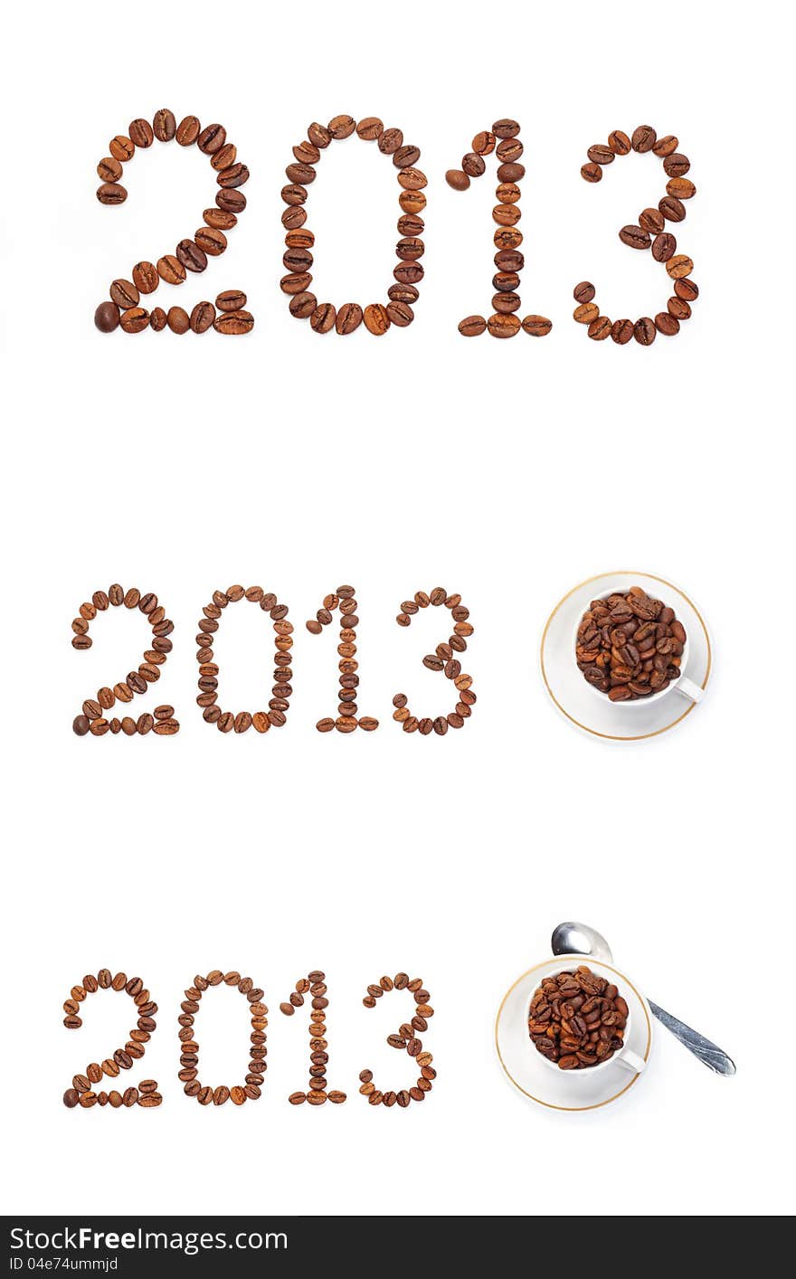 Numbers from the corns of coffee 2013