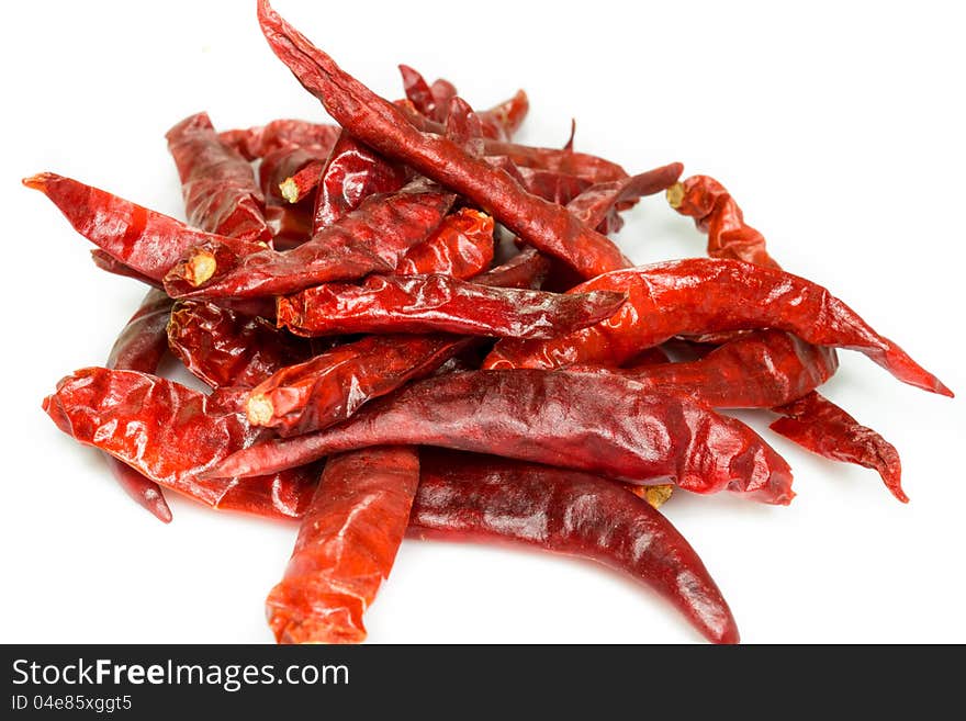 Dry red chili pepper