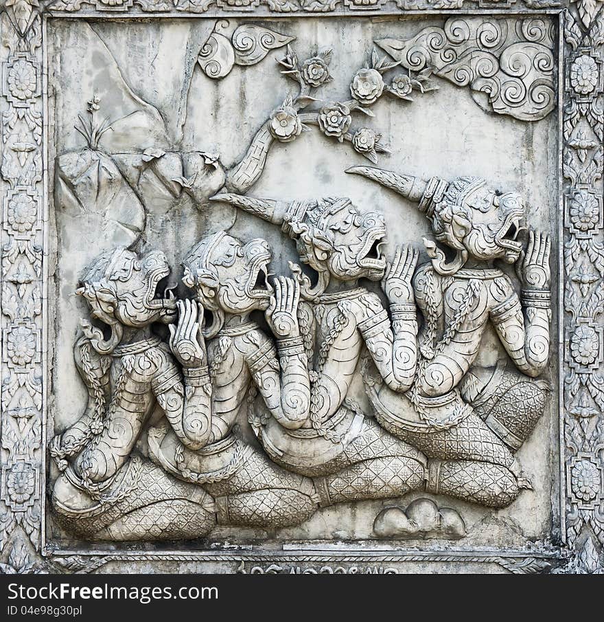 Ramayana sculpture