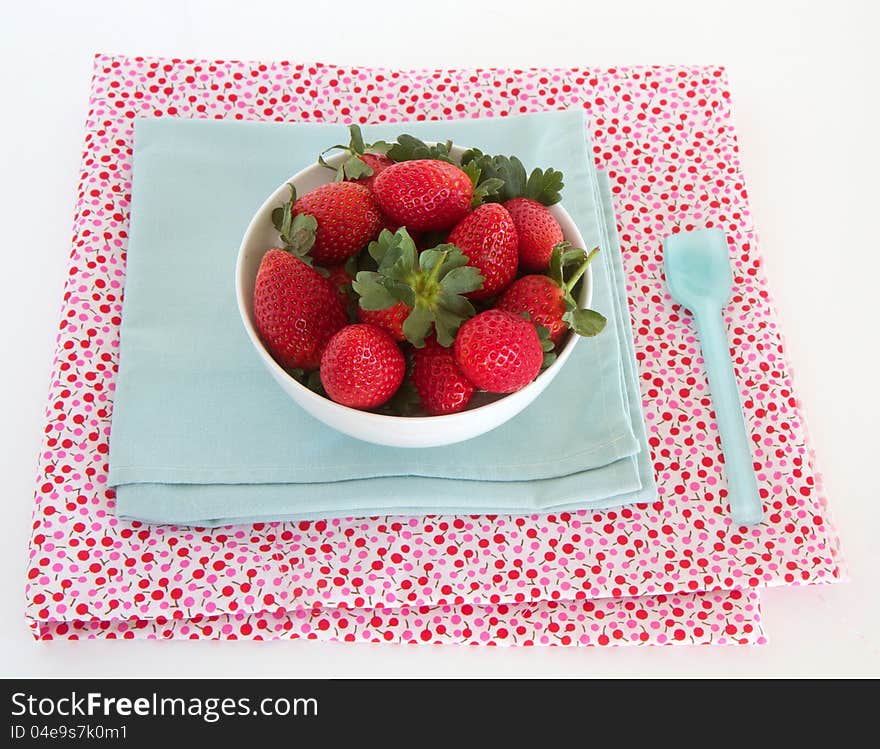 Strawberries in a bowl