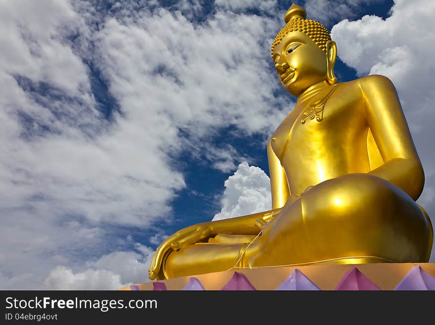 Buddha church roof.