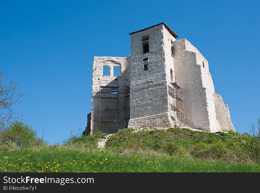 Old castle in Kazimierz Dolny. Old castle in Kazimierz Dolny