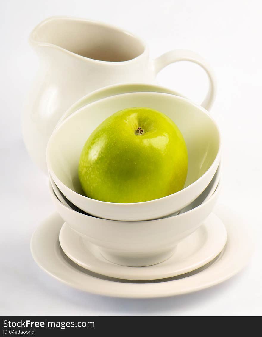 Healthy food - green apple