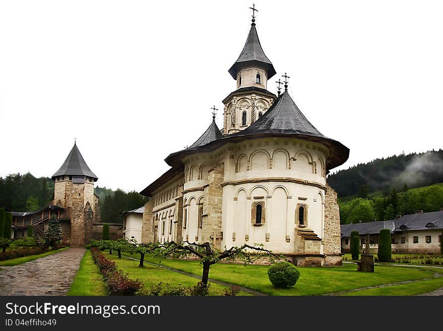 Monastery from Putna in northern Moldavia, Romania. Monastery from Putna in northern Moldavia, Romania