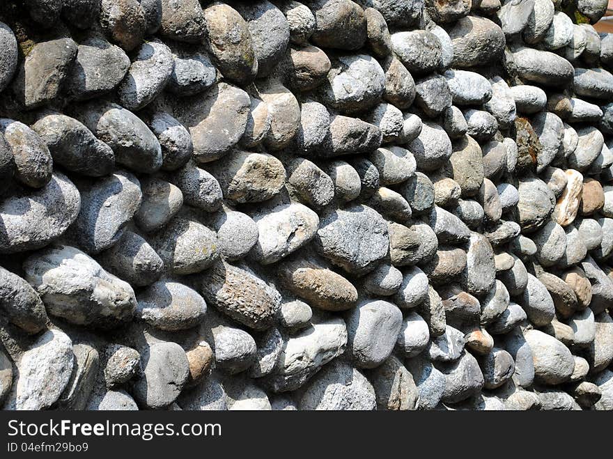 Wall made of stones