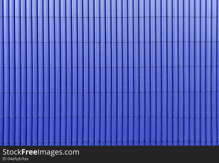 Blue roof by vertical pattern