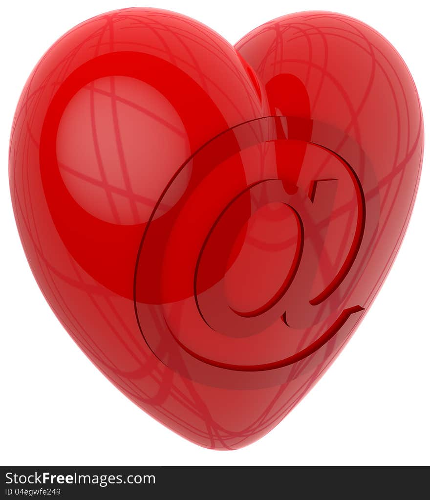 3d heart internet email