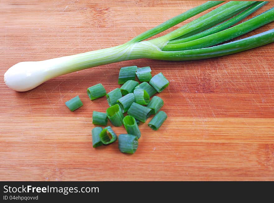 Fresh green onion