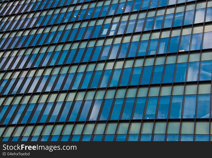 Windows of an office building