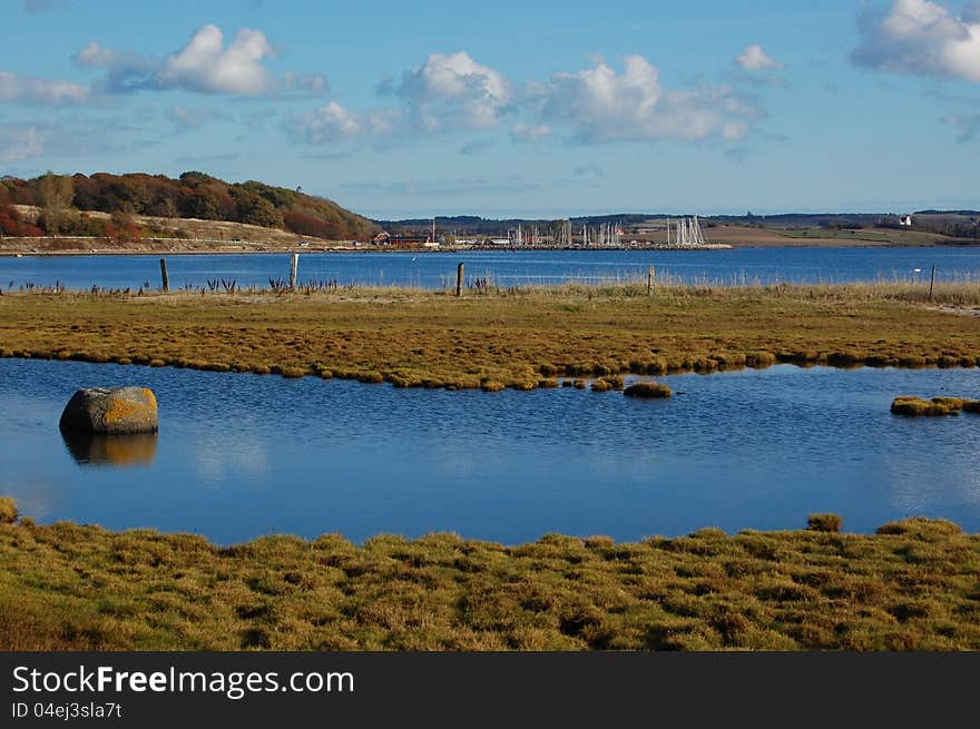 Blue waters of Kaløvig