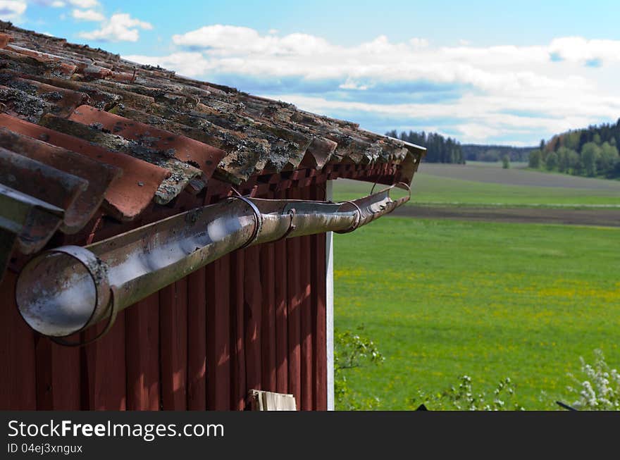 Old red tiles