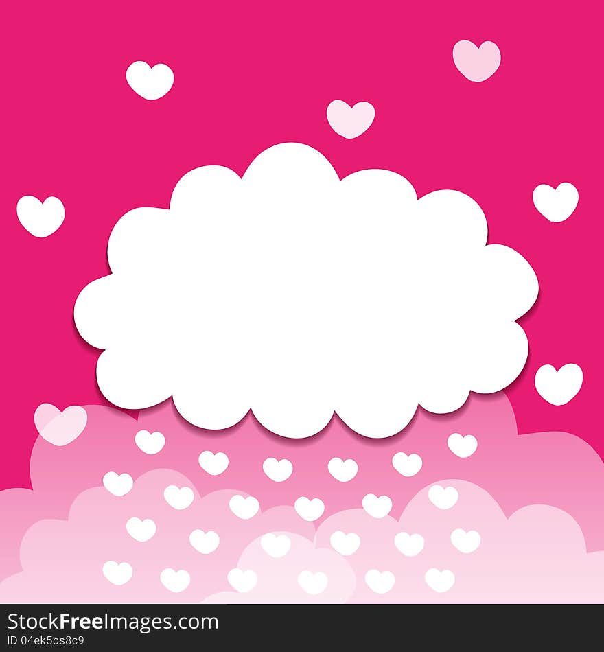 Pink Cloudy Background