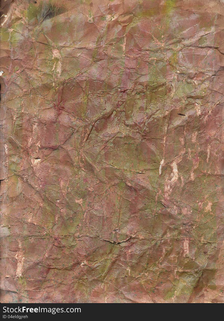 Grungy distressed brown and green paper painted background. Grungy distressed brown and green paper painted background.