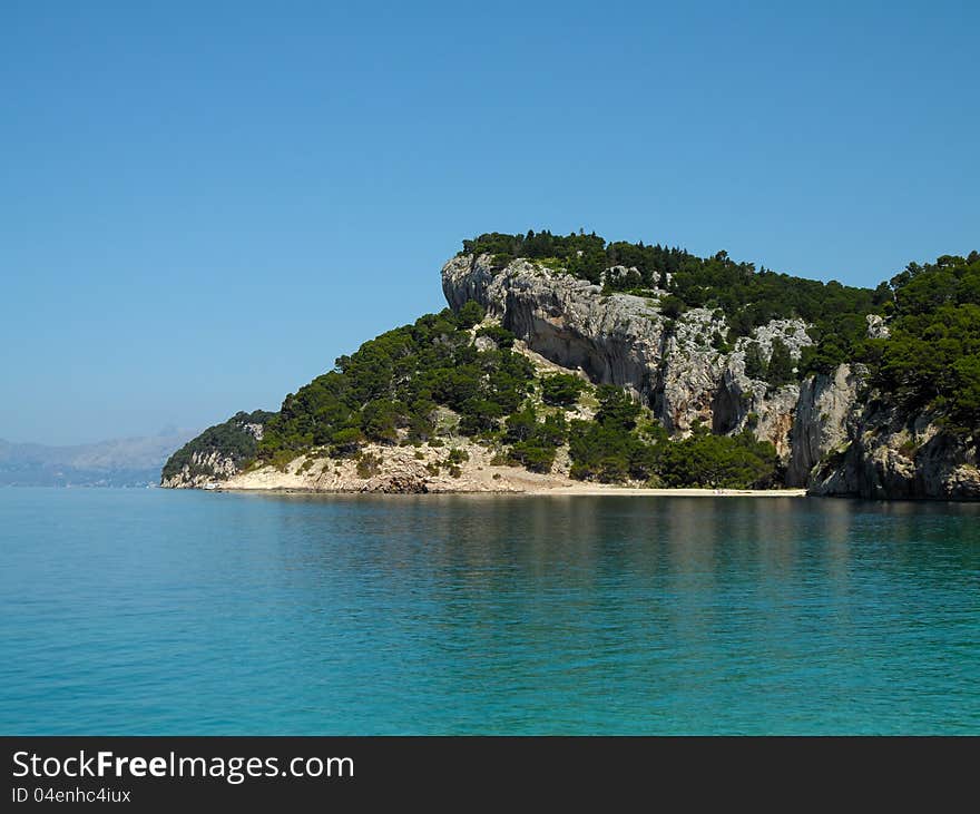 Beautiful Osejava Beach near Makarska. Beautiful Osejava Beach near Makarska