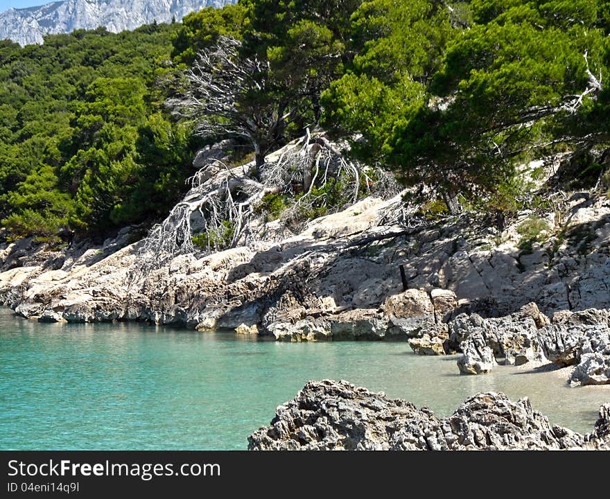 Beautiful Osejava Beach near Makarska. Beautiful Osejava Beach near Makarska