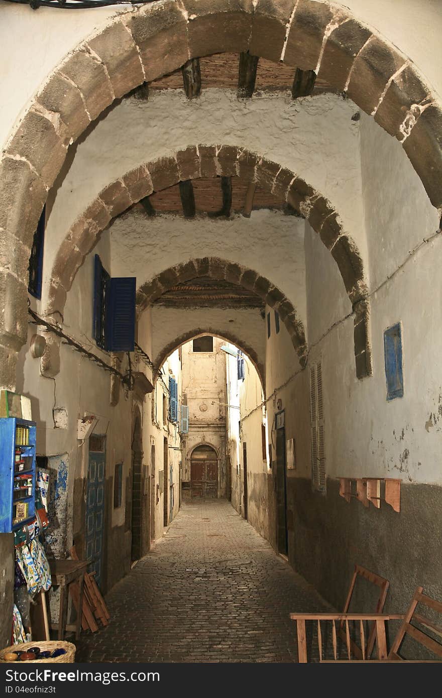 Arched Walkway In Essaouira