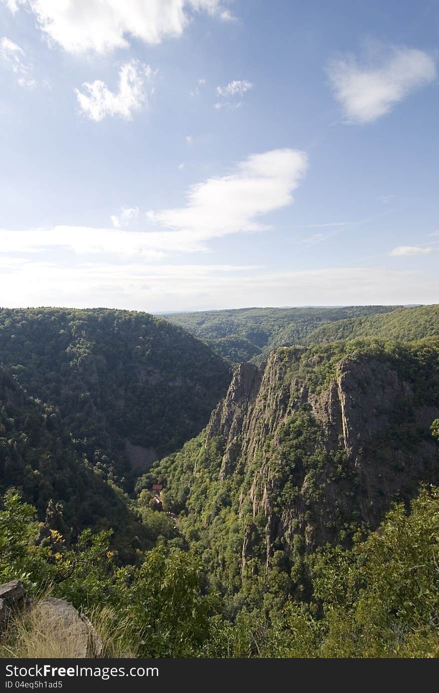 Valley near the city Thale. Valley near the city Thale