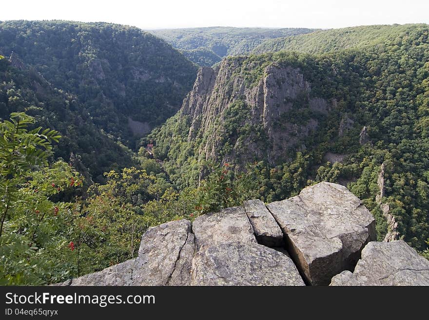 Mountains near the city of Thale. Mountains near the city of Thale