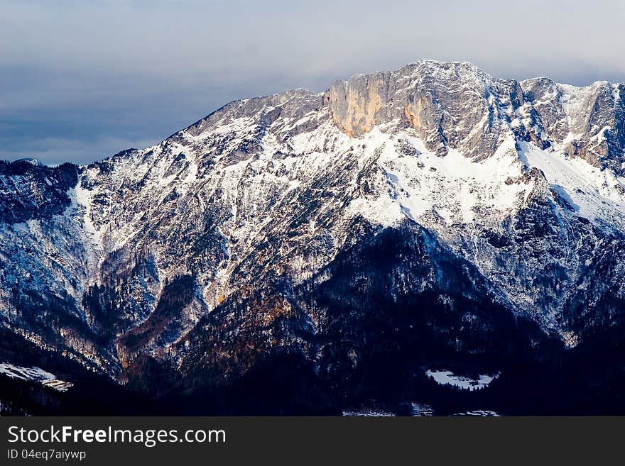 Mountains near the city of Berchtesgaden. Mountains near the city of Berchtesgaden