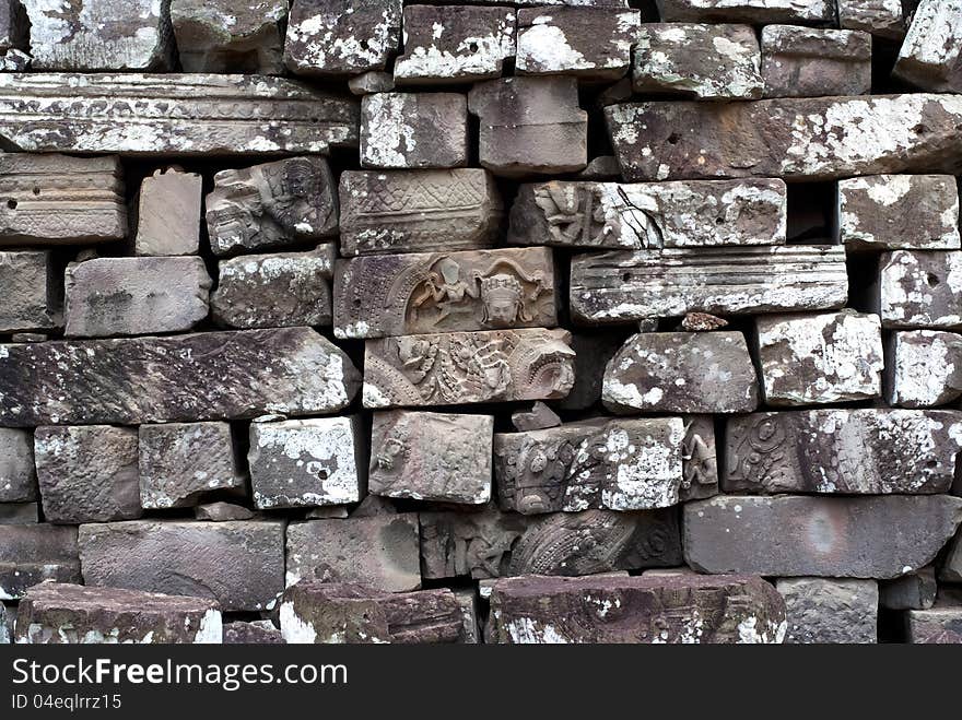 Ruins of Angkor Thom, Bayon, Cambodia